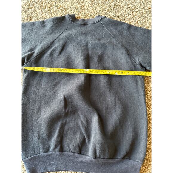 Vintage Washington D.C. Artwork Souvenir USA Made FOTL L Black Crewneck - Picture 5 of 7